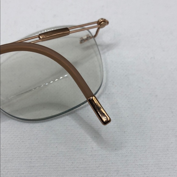 Silhouette Titan Titanium 5521/EU 3530 53 19 140 Rose Gold w Case Rimless Unisex